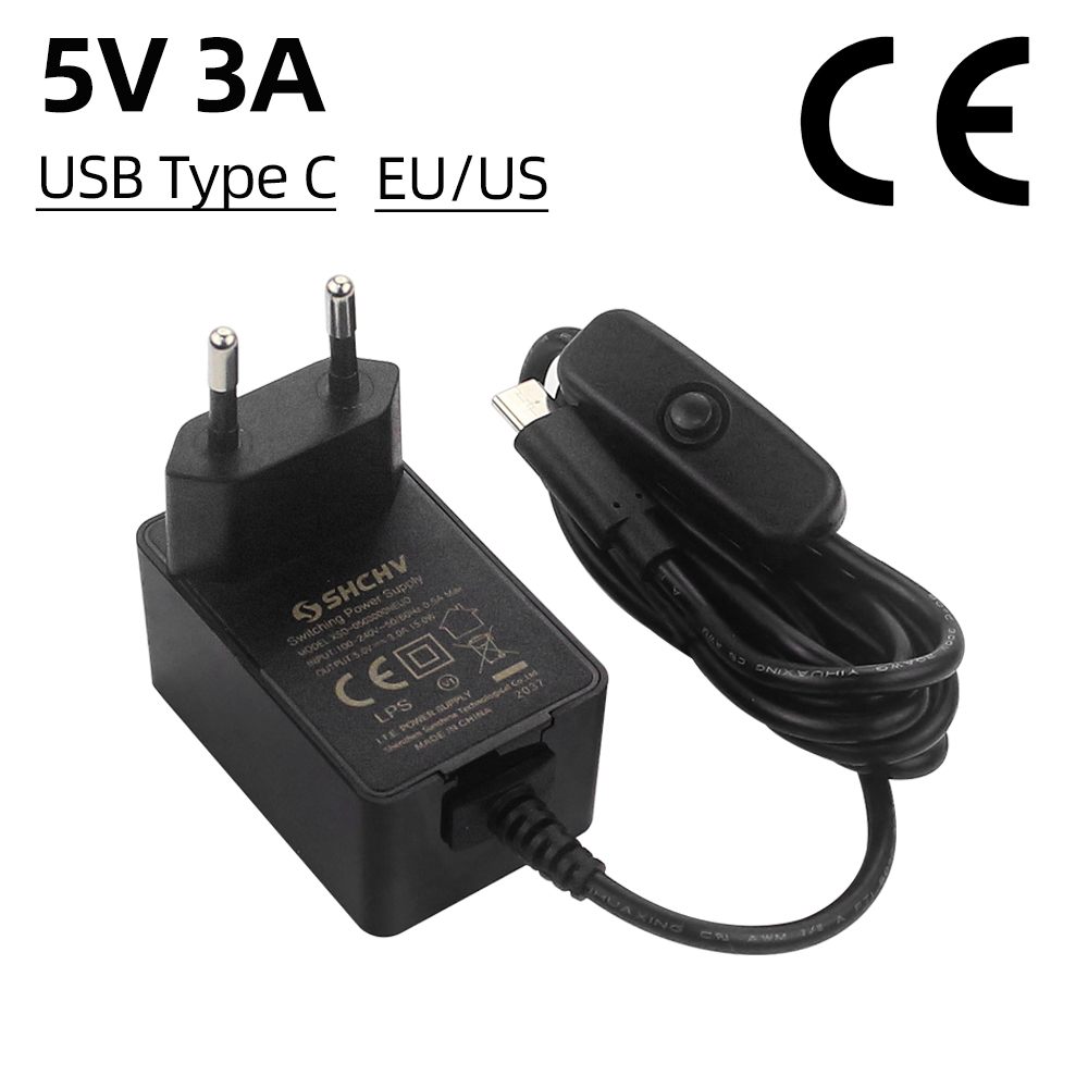 Raspberry Pi 5V 3A Power Suppl - Pi Power Supply ulasan dan harga