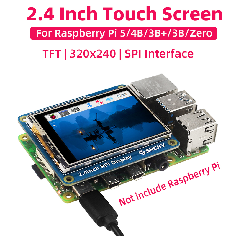SHCHV 2.4 Inch Touch Screen fo - Pi 5 Case ulasan dan harga