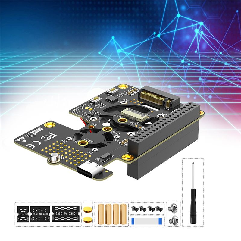 For Raspberry Pi 5 Pcie To M.2 - Pi 5 Case ulasan dan harga