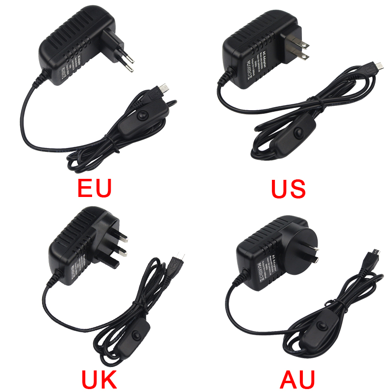 5V 3A Raspberry Pi 3 Model B+  - Pi Power Supply ulasan dan harga