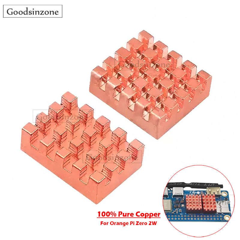 2Pcs Orange Pi Zero 2W Copper  - Pi Cooler ulasan dan harga