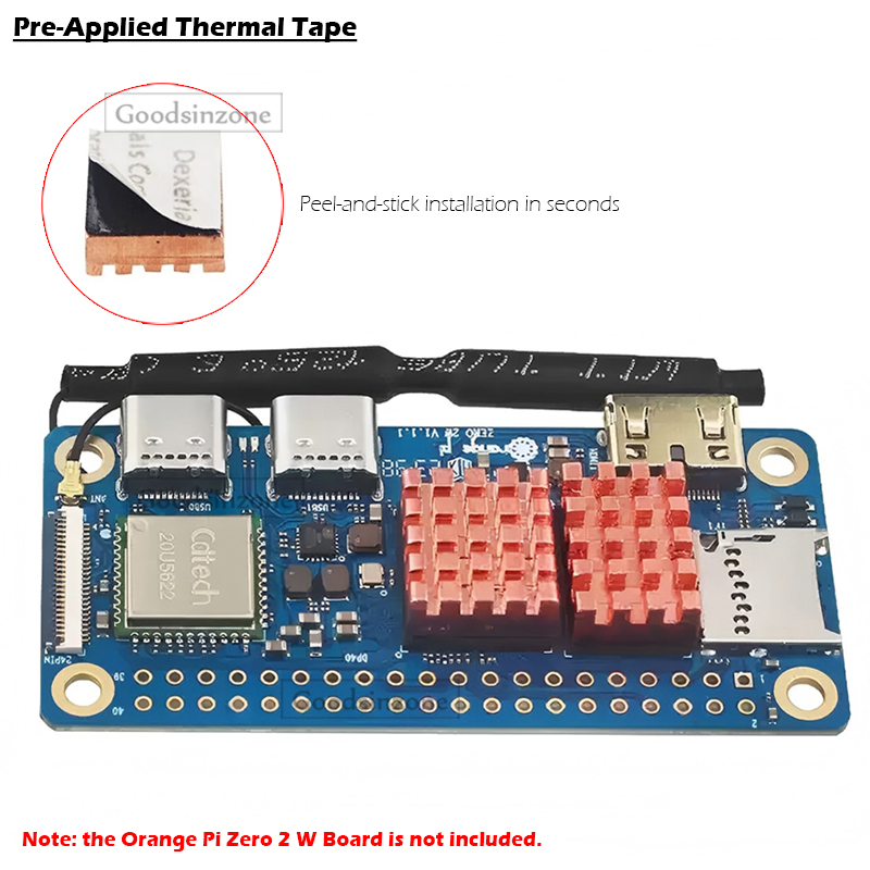 2Pcs Orange Pi Zero 2W Copper  - Pi Cooler ulasan dan harga