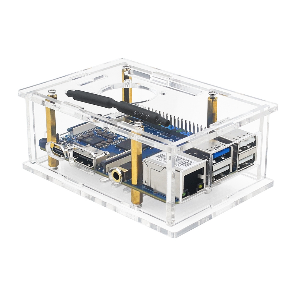 B27B Cooling Fan& Acrylic Prot - Pi 4 Case ulasan dan harga