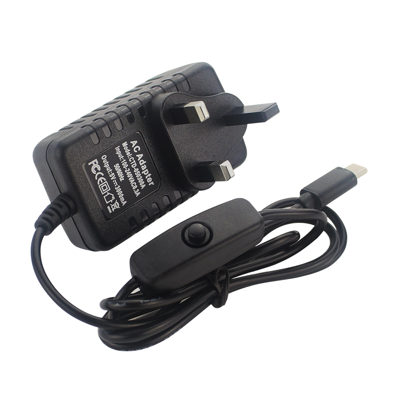 5V 3A Power Supply with ON/OFF - Pi Power Supply ulasan dan harga