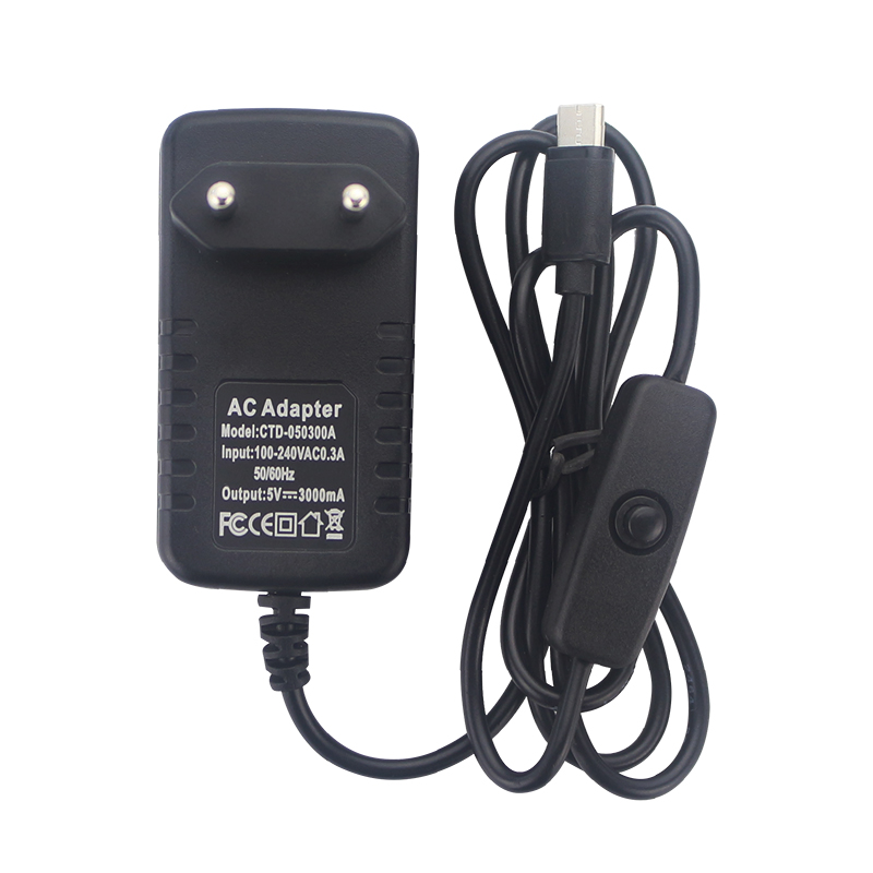 5V 3A Power Supply with ON/OFF - Pi Power Supply ulasan dan harga