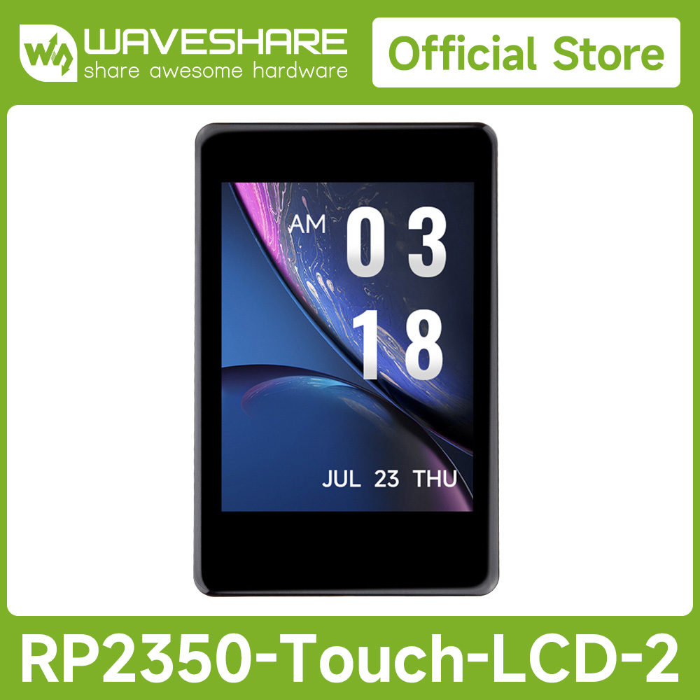 Waveshare RP2350 2inch Capacit - Pi Display ulasan dan harga