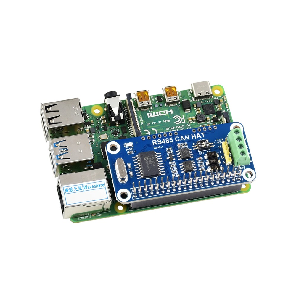Waveshare RS485 CAN HAT For fo - Raspberry Pi 5 ulasan dan harga