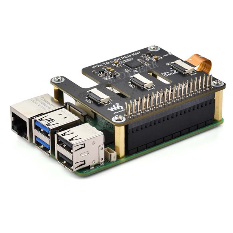 Raspberry Pi 5 PCIe to 2-CH PC - Pi Cooler ulasan dan harga