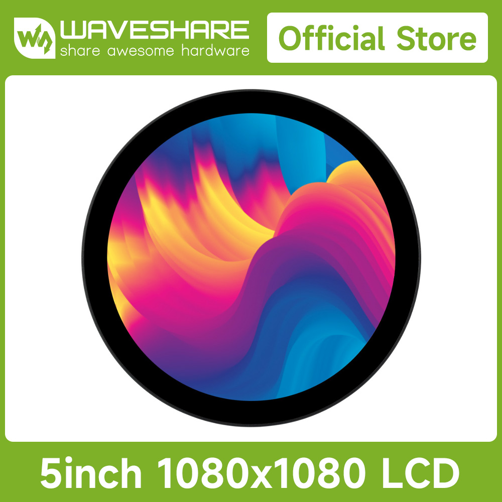 Waveshare 1080 × 1080 5inch HD - Pi Display ulasan dan harga