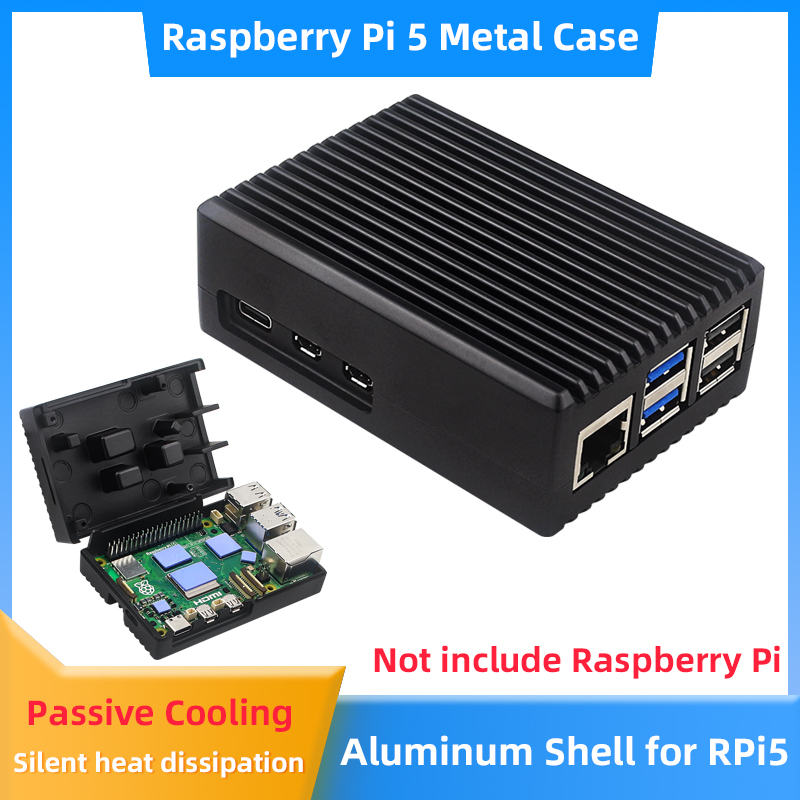 Raspberry Pi 5 Aluminum Case A - Pi Cooler ulasan dan harga