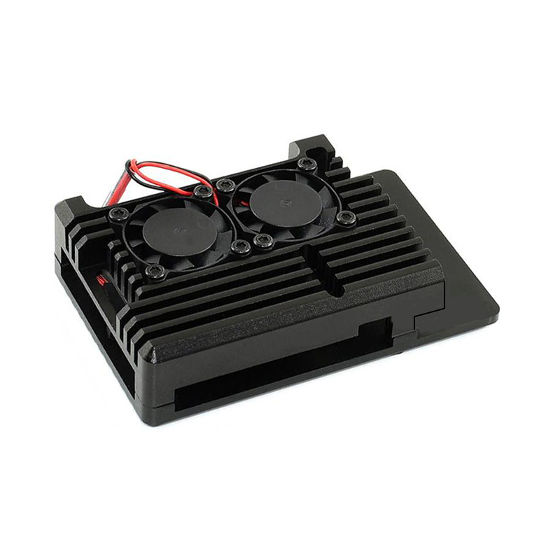 Aluminum Metal Case with Dual  - Pi 4 Case ulasan dan harga